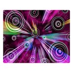 Fractal Circles Abstract Double Sided Flano Blanket (Large)  80 x60  Blanket Front