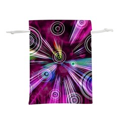 Fractal Circles Abstract Lightweight Drawstring Pouch (s)