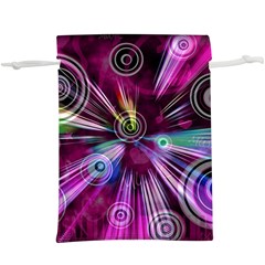 Fractal Circles Abstract  Lightweight Drawstring Pouch (xl)