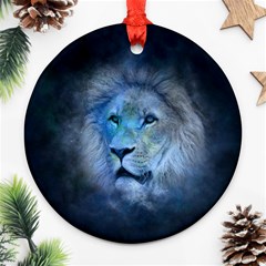 Astrology Zodiac Lion Ornament (round) by Mariart