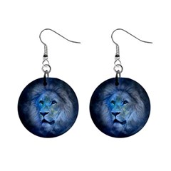 Astrology Zodiac Lion Mini Button Earrings by Mariart