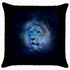 Astrology Zodiac Lion Throw Pillow Case (black) by Mariart