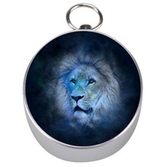 Astrology Zodiac Lion Silver Compasses by Mariart