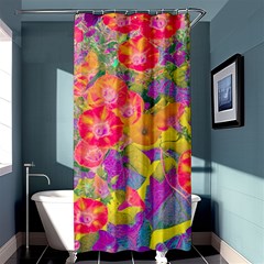 Red Liana Flower Shower Curtain 36  X 72  (stall)  by DinkovaArt