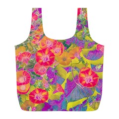 Red Liana Flower Full Print Recycle Bag (l) by DinkovaArt