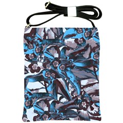 Marginata Flowers  Shoulder Sling Bag by DinkovaArt