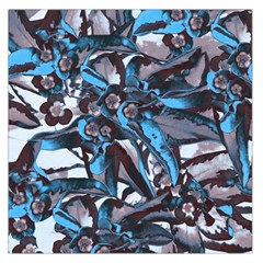 Marginata Flowers  Large Satin Scarf (square) by DinkovaArt