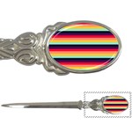 Contrast Rainbow Stripes Letter Opener Front