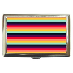 Contrast Rainbow Stripes Cigarette Money Case by tmsartbazaar