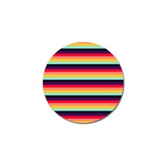 Contrast Rainbow Stripes Golf Ball Marker (4 Pack) by tmsartbazaar