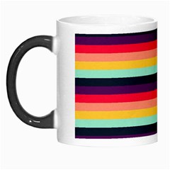 Contrast Rainbow Stripes Morph Mugs by tmsartbazaar