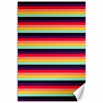 Contrast Rainbow Stripes Canvas 12  x 18  11.88 x17.36  Canvas - 1