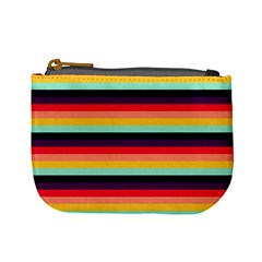 Contrast Rainbow Stripes Mini Coin Purse by tmsartbazaar