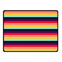 Contrast Rainbow Stripes Fleece Blanket (small) by tmsartbazaar