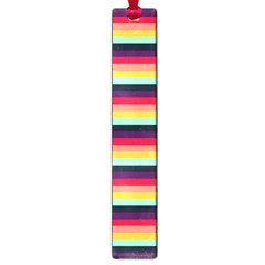 Contrast Rainbow Stripes Large Book Marks by tmsartbazaar