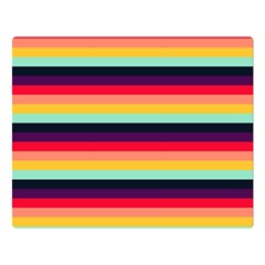 Contrast Rainbow Stripes Double Sided Flano Blanket (large)  by tmsartbazaar