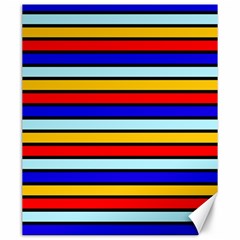 Red And Blue Contrast Yellow Stripes Canvas 20  X 24  by tmsartbazaar