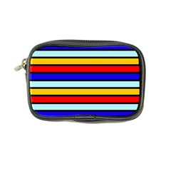 Red And Blue Contrast Yellow Stripes Coin Purse by tmsartbazaar