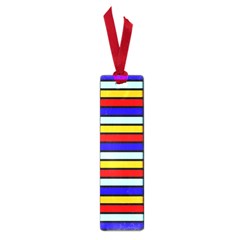 Red And Blue Contrast Yellow Stripes Small Book Marks by tmsartbazaar