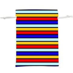 Red And Blue Contrast Yellow Stripes  Lightweight Drawstring Pouch (xl) by tmsartbazaar