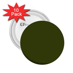 Army Green Solid Color 2 25  Buttons (10 Pack)  by SpinnyChairDesigns