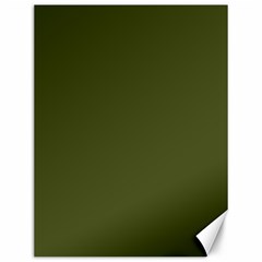 Army Green Solid Color Canvas 12  X 16  by SpinnyChairDesigns