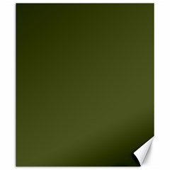 Army Green Solid Color Canvas 20  X 24  by SpinnyChairDesigns