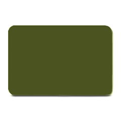 Army Green Solid Color Plate Mats by SpinnyChairDesigns