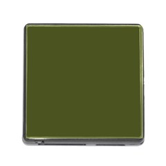 Army Green Solid Color Memory Card Reader (square 5 Slot) by SpinnyChairDesigns