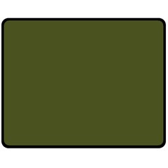 Army Green Solid Color Fleece Blanket (medium)  by SpinnyChairDesigns