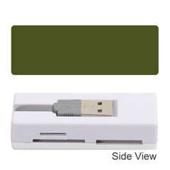 Army Green Solid Color Memory Card Reader (stick) by SpinnyChairDesigns