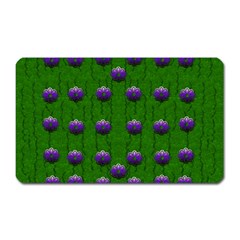 Power To The Big Flowers Festive Magnet (rectangular) by pepitasart