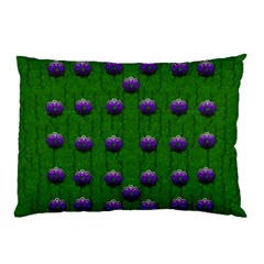 Power To The Big Flowers Festive Pillow Case by pepitasart