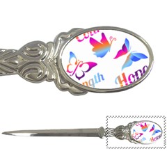 Strength Courage Hope Butterflies Letter Opener