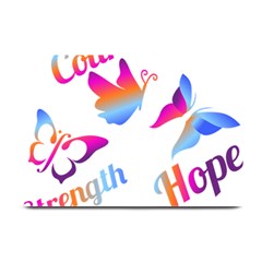 Strength Courage Hope Butterflies Plate Mats by CHeartDesigns