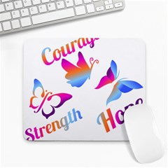 Strength Courage Hope Butterflies Large Mousepads by CHeartDesigns