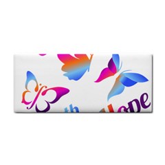 Strength Courage Hope Butterflies Hand Towel