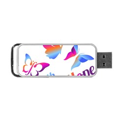 Strength Courage Hope Butterflies Portable Usb Flash (one Side) by CHeartDesigns