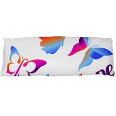 Strength Courage Hope Butterflies Body Pillow Case (dakimakura) by CHeartDesigns