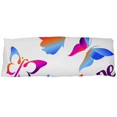 Strength Courage Hope Butterflies Body Pillow Case Dakimakura (two Sides) by CHeartDesigns