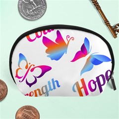 Strength Courage Hope Butterflies Accessory Pouch (large)