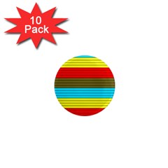 Multicolor With Black Lines 1  Mini Magnet (10 Pack)  by tmsartbazaar