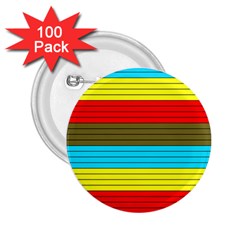 Multicolor With Black Lines 2 25  Buttons (100 Pack)  by tmsartbazaar