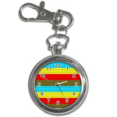 Multicolor With Black Lines Key Chain Watches by tmsartbazaar