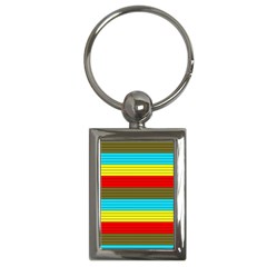 Multicolor With Black Lines Key Chain (rectangle) by tmsartbazaar