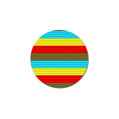 Multicolor With Black Lines Golf Ball Marker (4 Pack) by tmsartbazaar