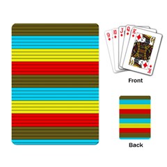 Multicolor With Black Lines Playing Cards Single Design (rectangle) by tmsartbazaar