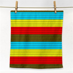 Multicolor With Black Lines Face Towel by tmsartbazaar