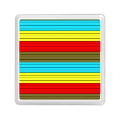 Multicolor With Black Lines Memory Card Reader (square) by tmsartbazaar