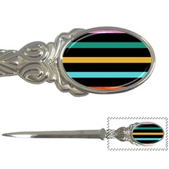 Colorful Mime Black Stripes Letter Opener by tmsartbazaar